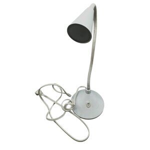 White Adjustable Desk Lamp Flexible Neck & On/Off Switch ETL Lighting READ
